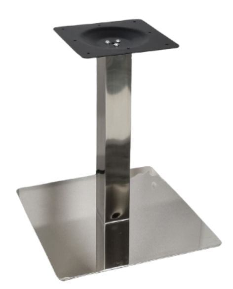 Central Table Leg East Bath | size: Height: 58cm, Diameter: 50cm | color: Chrome | image: 0 | variant: 1004627