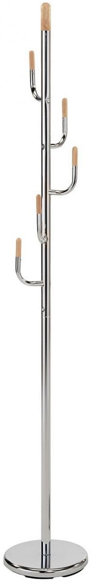 Clothes Hanger Bridlington | size: Length: 28cm, Height: 174cm, Depth: 28cm | color: Silver | image: 1 | variant: 1000258