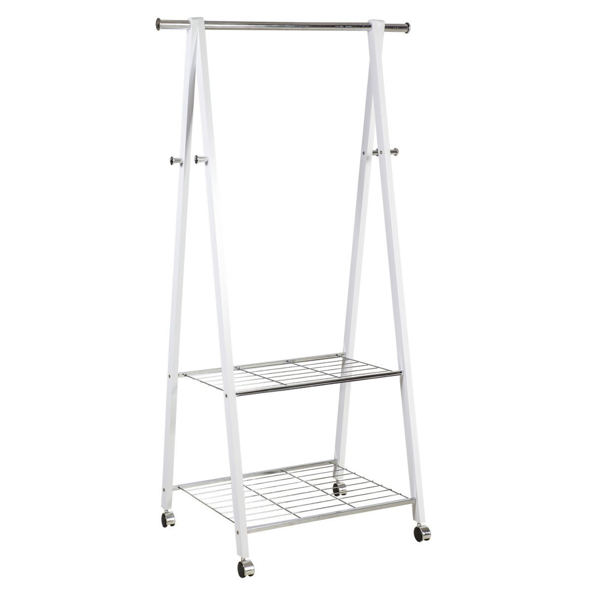 Clothes Hanger Dundee | size: Length: 85cm, Height: 152cm, Depth: 52cm | color: White | image: 1 | variant: 1000191