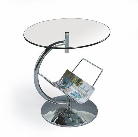 Coffee Table Alma | size: Length: 45cm, Width: 45cm, Height: 50cm, Diameter: 45cm | color: Transparent | image: 1 | variant: 1011099