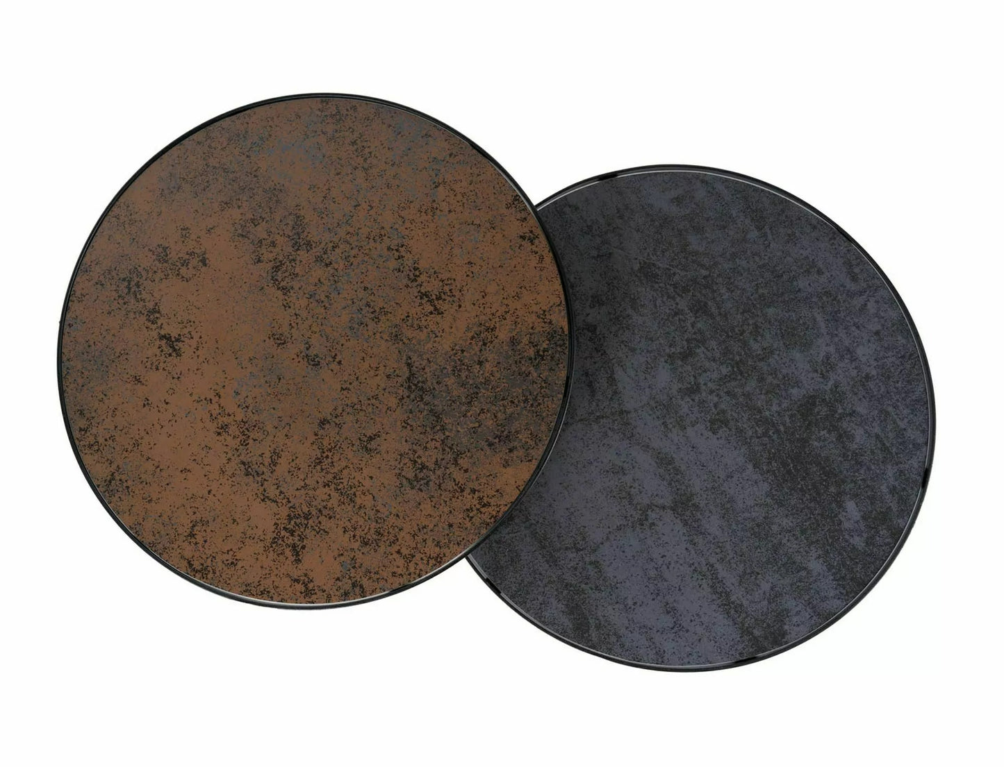 Coffee Table Dronfield | size: Length: 50cm, Width: 50cm, Height: 50cm, Diameter: 50cm | color: Brown/Black | image: 1 | variant: 1004452