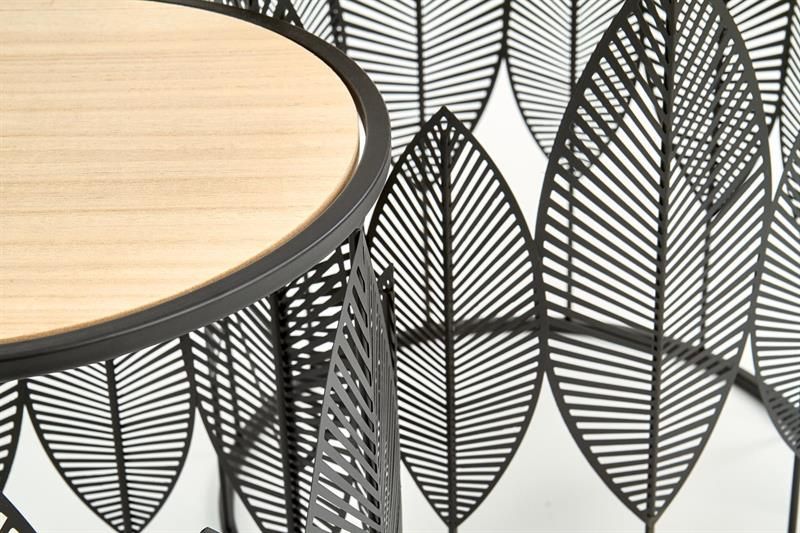 Coffee Table East Detroit | size: Length: 40cm, Width: 40cm, Height: 45cm, Diameter: 40cm | color: Natural | image: 2 | variant: 1006737