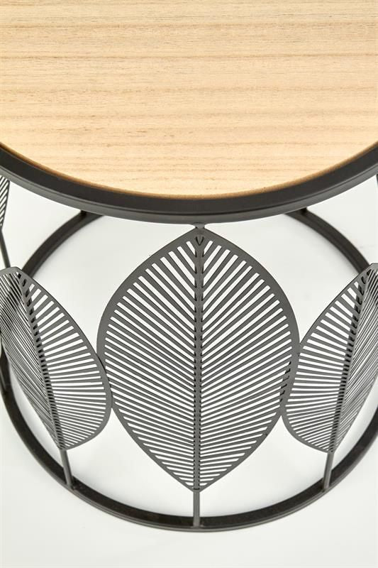 Coffee Table East Detroit | size: Length: 40cm, Width: 40cm, Height: 45cm, Diameter: 40cm | color: Natural | image: 3 | variant: 1006737