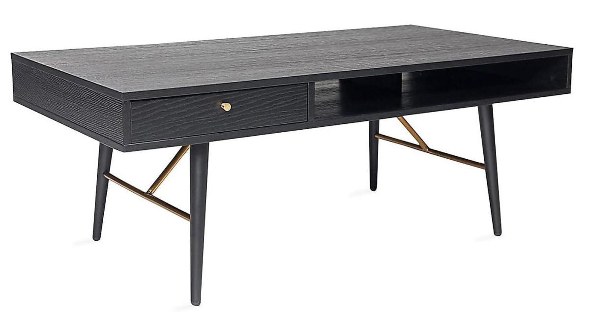 Coffee Table Luksemburga | size: Length: 60cm, Width: 115cm, Height: 45cm | color: Black | image: 0 | variant: 1011825