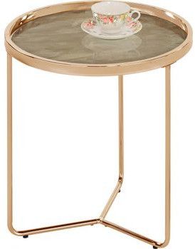 Coffee Table St Gallen | size: Length: 45cm, Width: 45cm, Height: 49cm, Diameter: 45cm | color: Golden | image: 0 | variant: 1001605