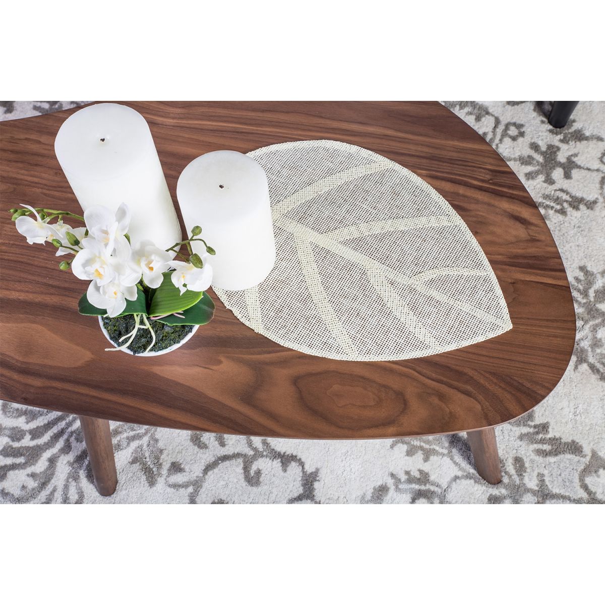 Coffee Table Stavanger | size: Length: 60cm, Width: 120cm, Height: 38cm | color: Walnut | image: 3 | variant: 1001640