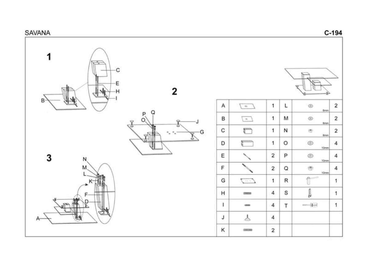 Coffee Table Uckfield | size: Length: 60cm, Width: 110cm, Height: 45cm | color: White/Black | image: 2 | variant: 1006766