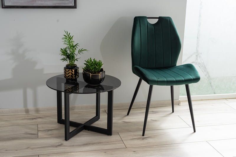 Coffee Table West Belluno | size: Length: 80cm, Width: 80cm, Height: 42cm, Diameter: 80cm | color: Black | image: 2 | variant: 1007835