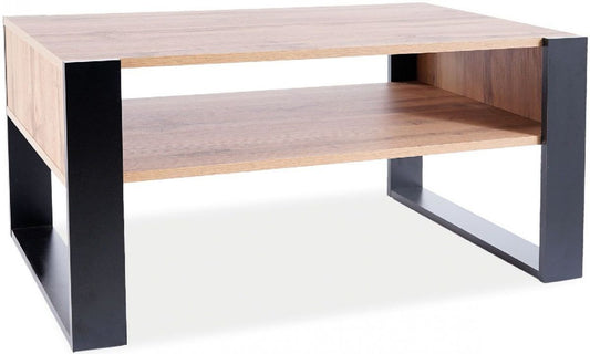 Coffee Table West Frosinone | size: Length: 64cm, Width: 100cm, Height: 50cm | color: Brown/Black | image: 0 | variant: 1007863