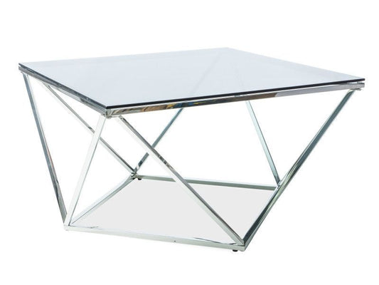 Coffee Table West Kabul | size: Length: 80cm, Width: 80cm, Height: 45cm | color: Transparent | image: 1 | variant: 1007647