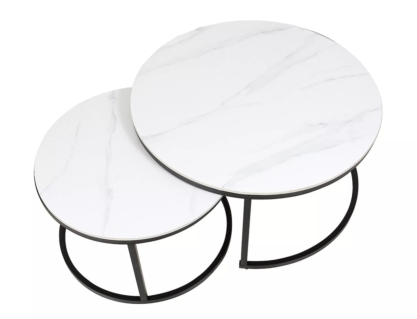 Coffee Table West Manila | size: Length: 80cm, Width: 80cm, Height: 42cm, Diameter: 80cm | color: White | image: 2 | variant: 1008021