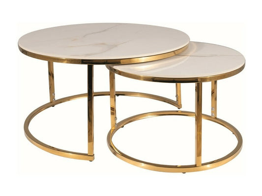 Coffee Table West Rio de Janeiro | size: Length: 60cm, Width: 60cm, Height: 45cm, Diameter: 60cm | color: White | image: 1 | variant: 1008048