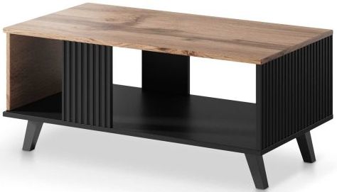 Coffee Table West Sandy | size: Length: 50cm, Width: 92cm, Height: 40cm | color: Brown/Black | image: 0 | variant: 1007183