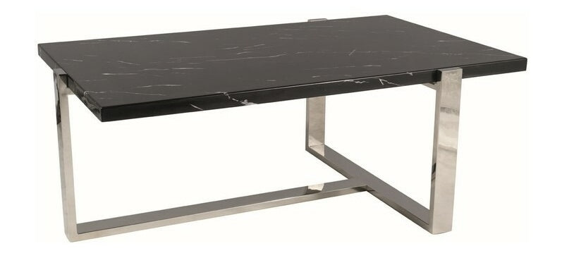 Coffee Table West Singapore | size: Length: 66cm, Width: 109cm, Height: 43cm | color: Black | image: 0 | variant: 1008061