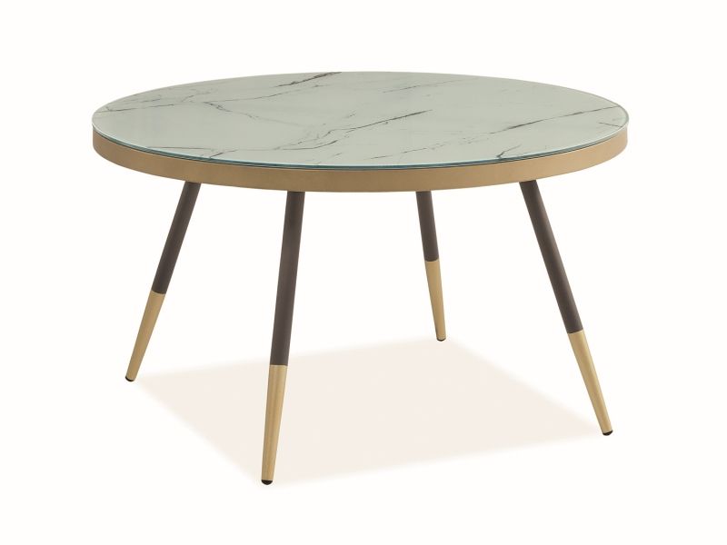 Coffee Table West Tbilisi | size: Length: 80cm, Width: 80cm, Height: 45cm, Diameter: 80cm | color: White | image: 1 | variant: 1007639