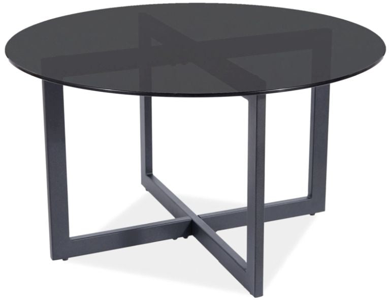 Coffee Table West Udine | size: Length: 80cm, Width: 80cm, Height: 42cm, Diameter: 80cm | color: Black | image: 1 | variant: 1007836