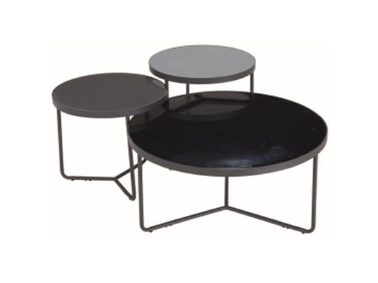 Coffee Table West Yerevan | size: Length: 80cm, Width: 40cm, Height: 50cm, Diameter: 80cm | color: Gray | image: 1 | variant: 1007640