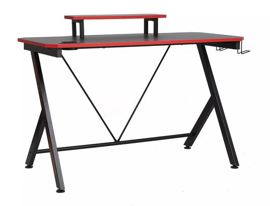 Computer Desk West Chongqing | size: Length: 60cm, Width: 120cm, Height: 76cm | color: Black/Red | image: 1 | variant: 1007947