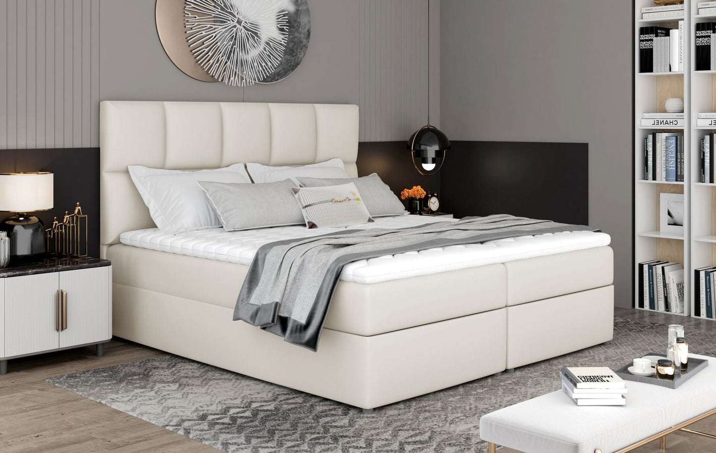 Continental Double Bed East Abercynon | size: Length: 210cm, Width: 145cm, Height: 124cm | color: Soft | image: 1 | variant: 1012739