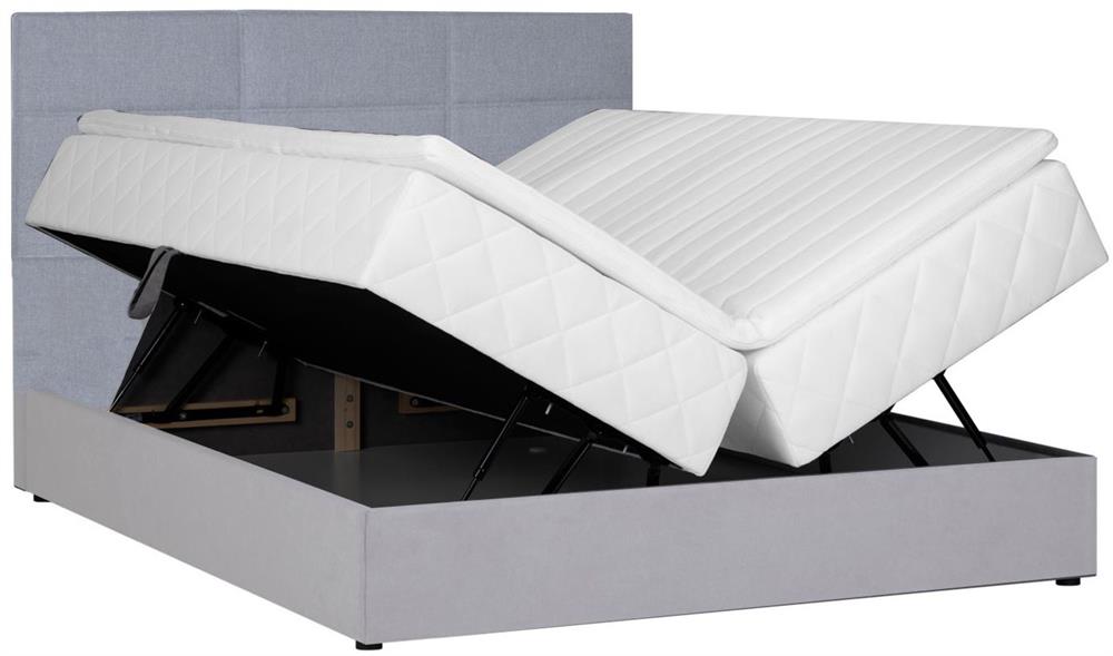 Continental Double Bed East Malmo | color: Gray | image: 2 | variant: 1006060