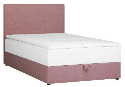 Continental Double Bed East Malmo | size: Length: 210cm, Width: 123cm, Height: 114.5cm | color: Pink | image: 1 | variant: 1005807