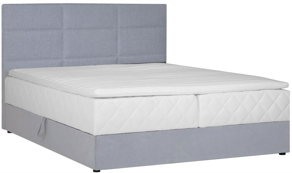 Continental Double Bed Levi 4 | color: Gray | image: 1 | variant: 1016865