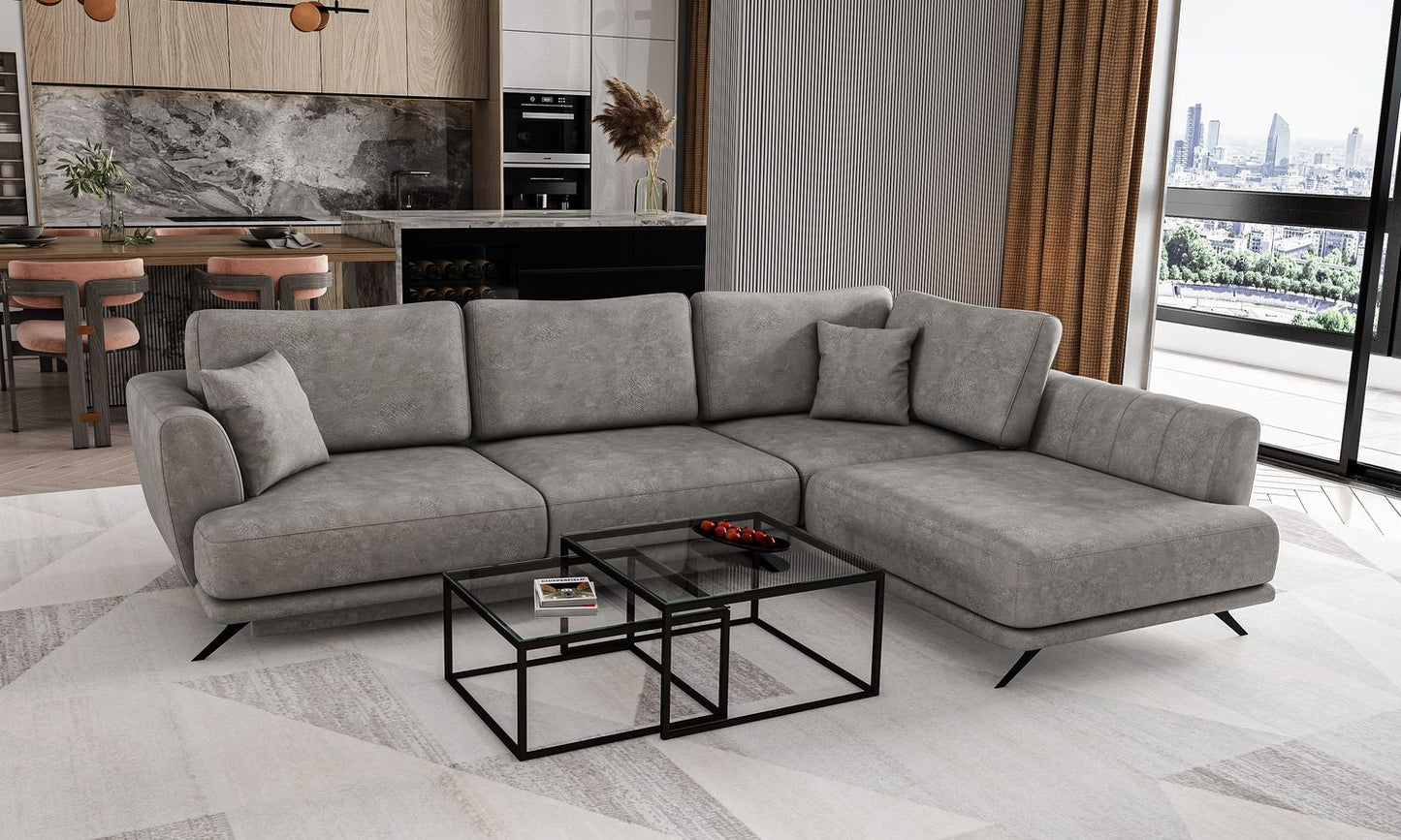 Corner Sleeper Sofa Aviemore 46 | size: Width: 276cm, Height: 90cm, Depth: 191cm | color: Leve | image: 1 | variant: 1015807