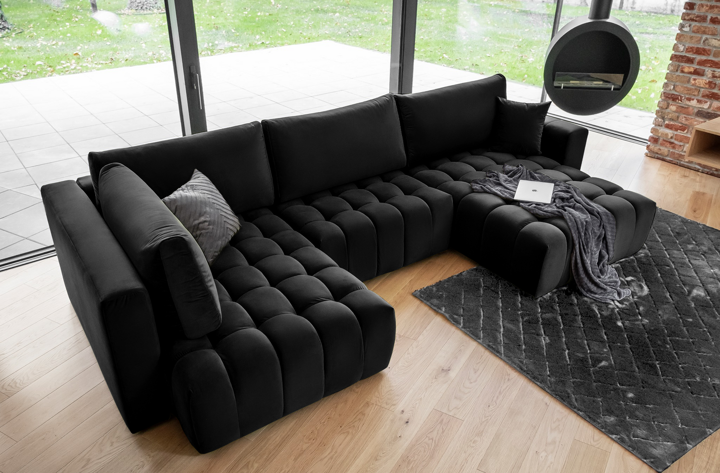 Corner Sleeper Sofa Bonito 31 | size: Width: 350cm, Height: 92cm, Depth: 175cm | color: Loco | image: 1 | variant: 1014297