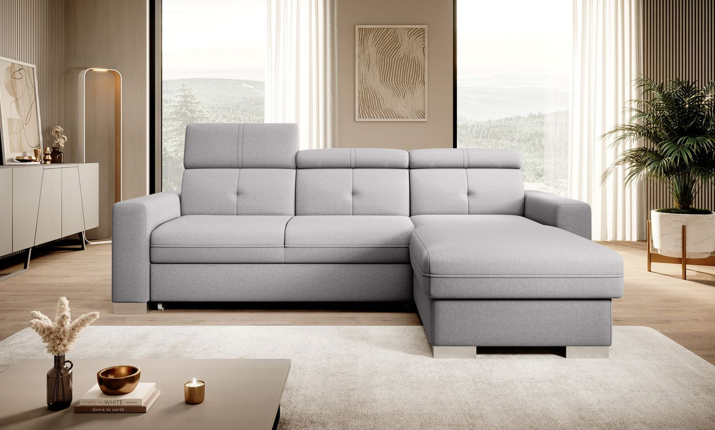 Corner Sleeper Sofa Filey 42 | size: Width: 247cm, Height: 104cm, Depth: 176cm | color: Gojo | image: 1 | variant: 1015492