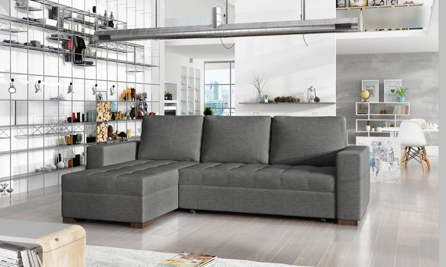Corner Sleeper Sofa Hinckley 12 | size: Width: 237cm, Height: 90cm, Depth: 57cm | color: Sawana | image: 1 | variant: 1017117