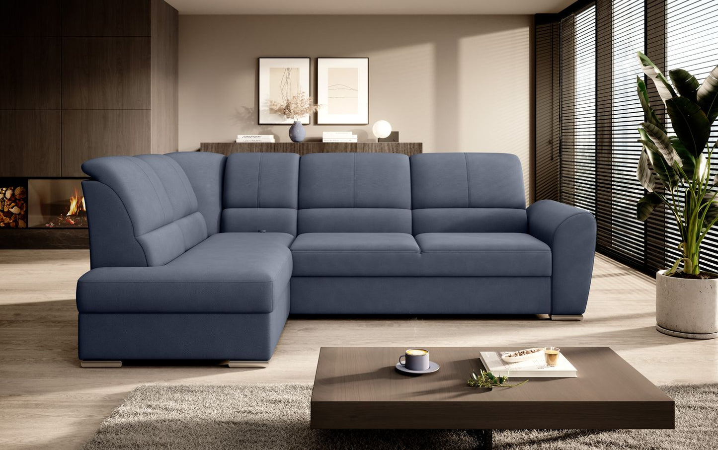Corner Sleeper Sofa Horncastle 37 | size: Width: 270cm, Height: 93cm, Depth: 186cm | color: Poco | image: 1 | variant: 1016251
