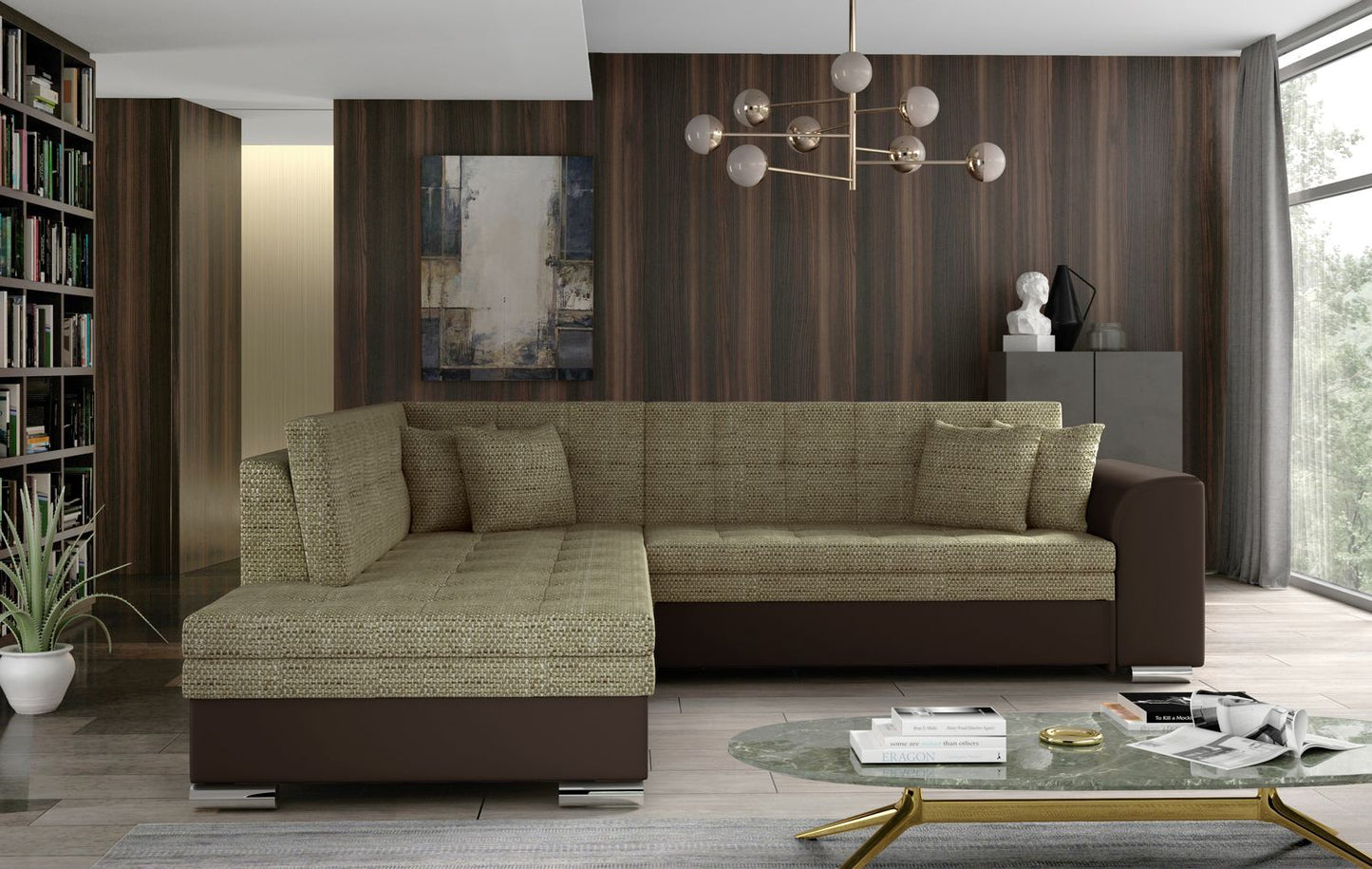 Corner Sleeper Sofa Kettering 31 | size: Width: 260cm, Height: 80cm, Depth: 58cm | color: Berlin/Soft | image: 1 | variant: 1017261