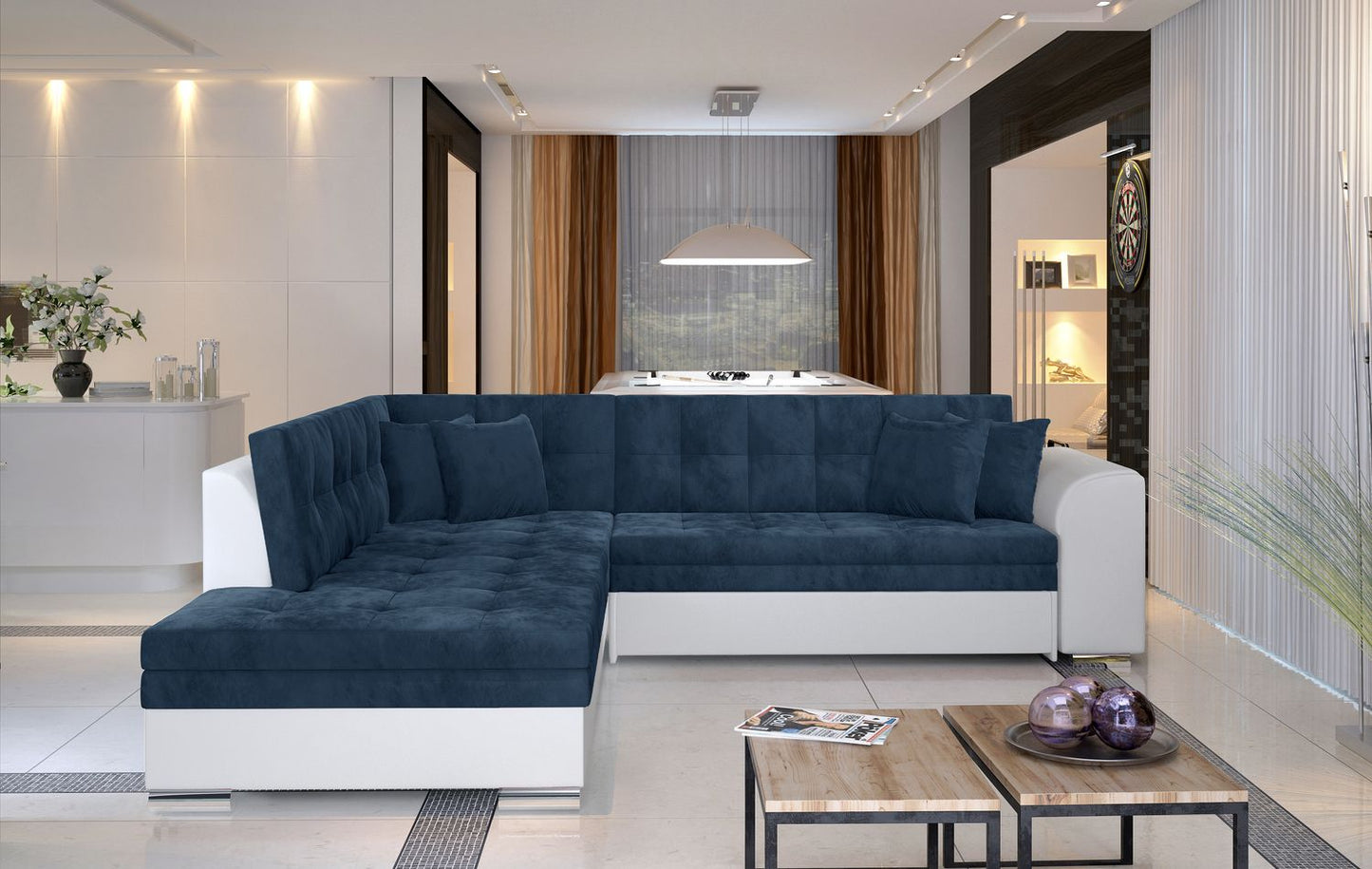 Corner Sleeper Sofa Kettering 4 | size: Width: 260cm, Height: 80cm, Depth: 58cm | color: Kronos/Soft | image: 1 | variant: 1017234