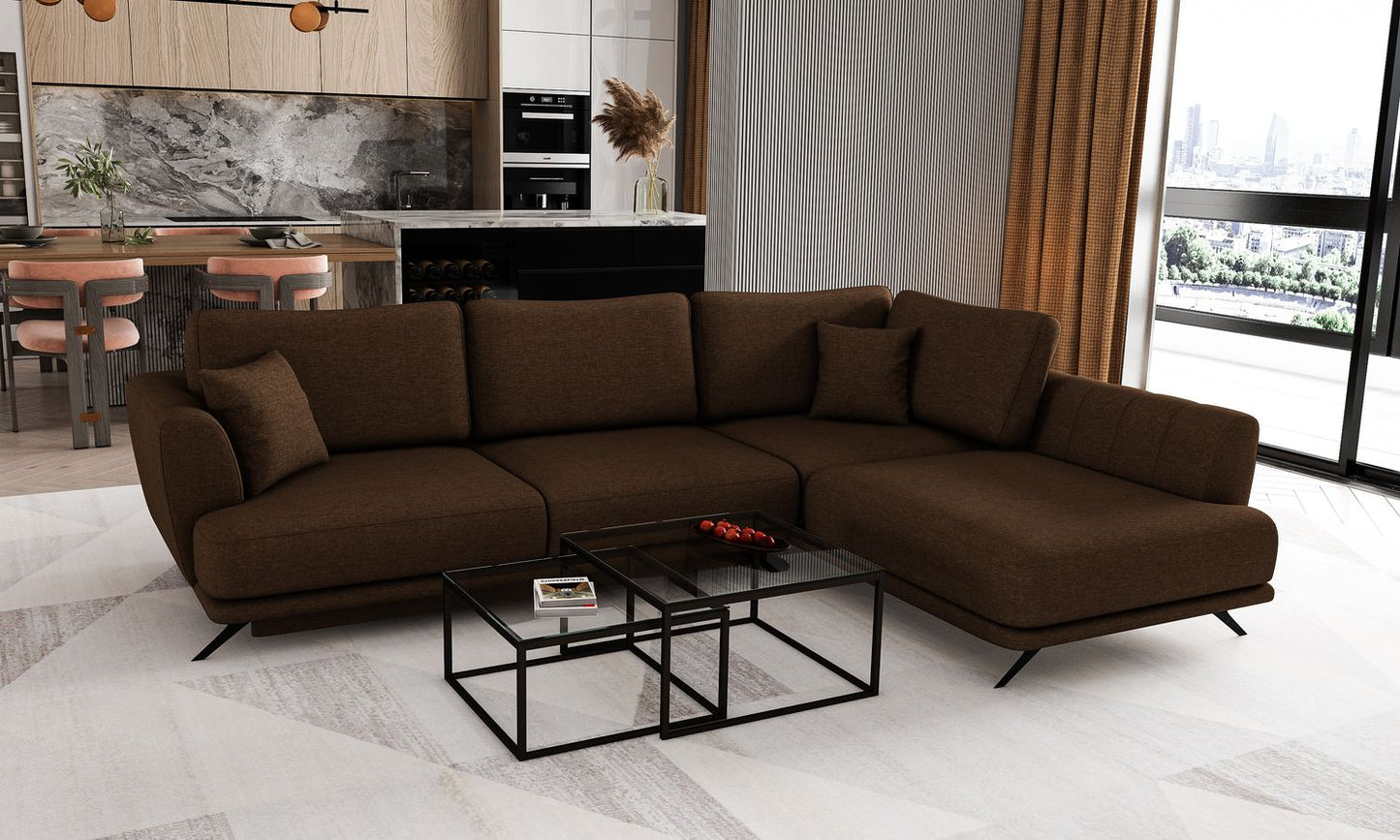 Corner Sleeper Sofa Larde 67 | size: Width: 276cm, Height: 90cm, Depth: 191cm | color: Flores | image: 1 | variant: 1014882