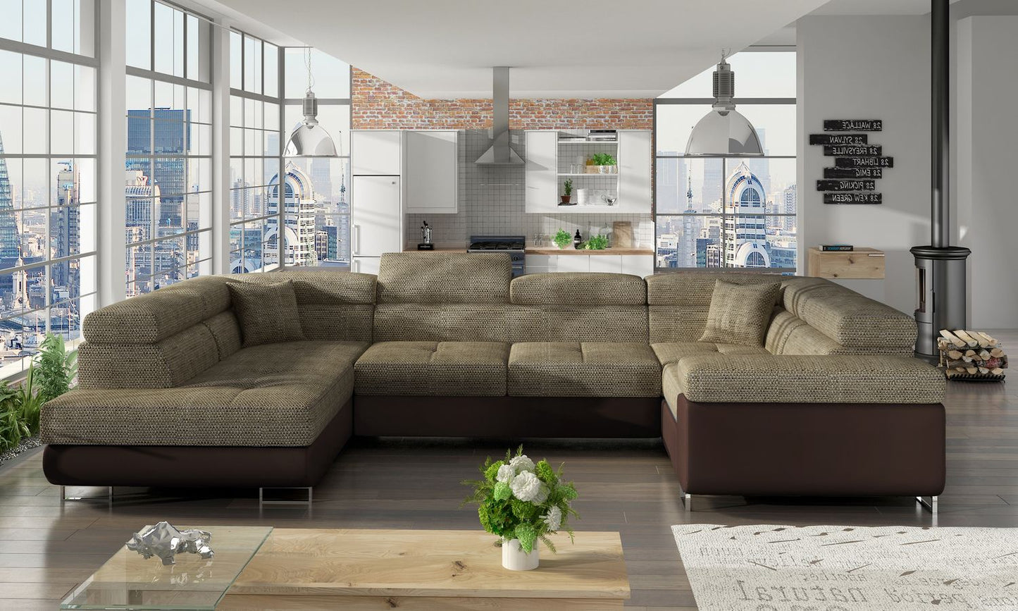 Corner Sleeper Sofa Letto 12 | size: Width: 202cm, Height: 90cm, Depth: 58cm | color: Berlin/Soft | image: 1 | variant: 1015772