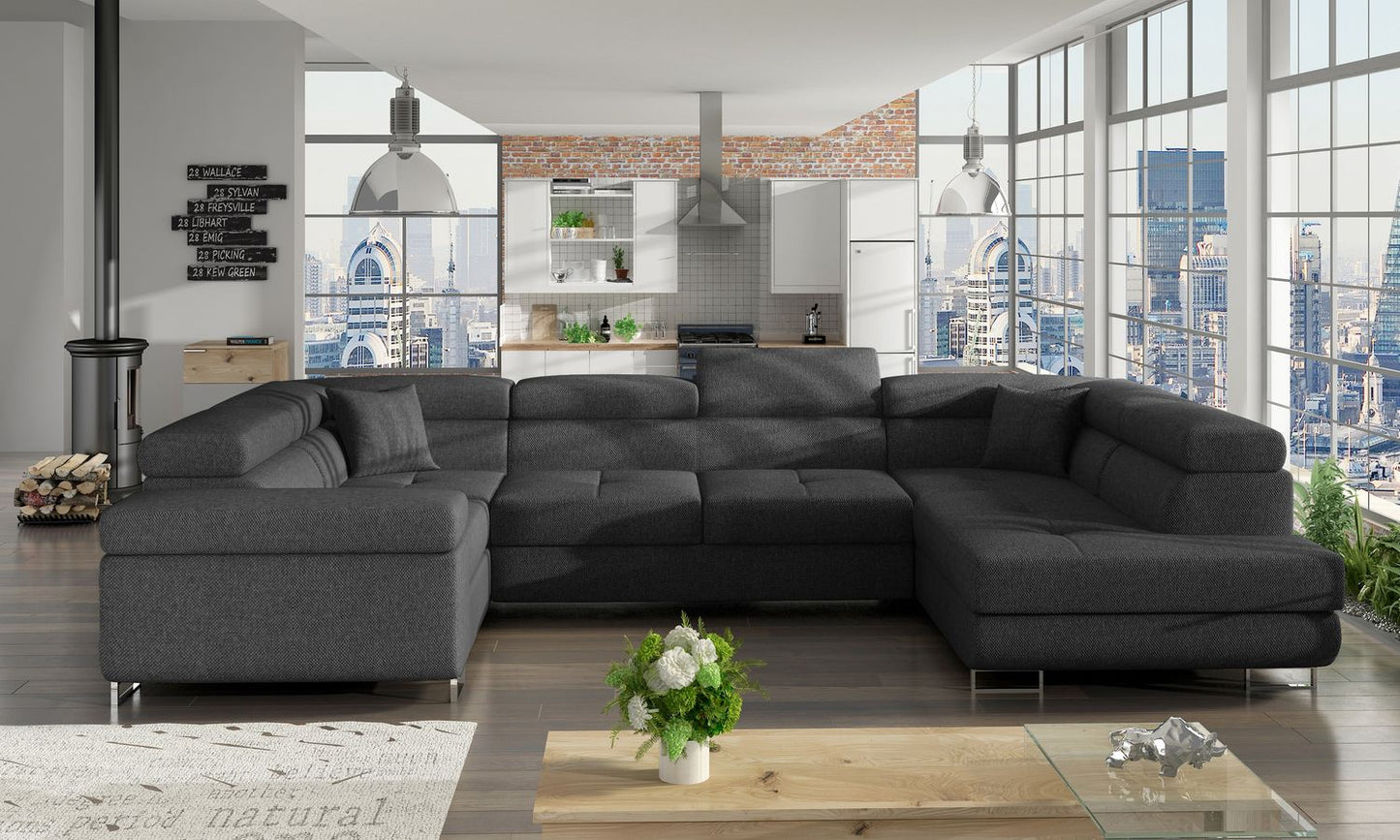Corner Sleeper Sofa Letto 27 | size: Width: 202cm, Height: 90cm, Depth: 58cm | color: Inari | image: 1 | variant: 1015787