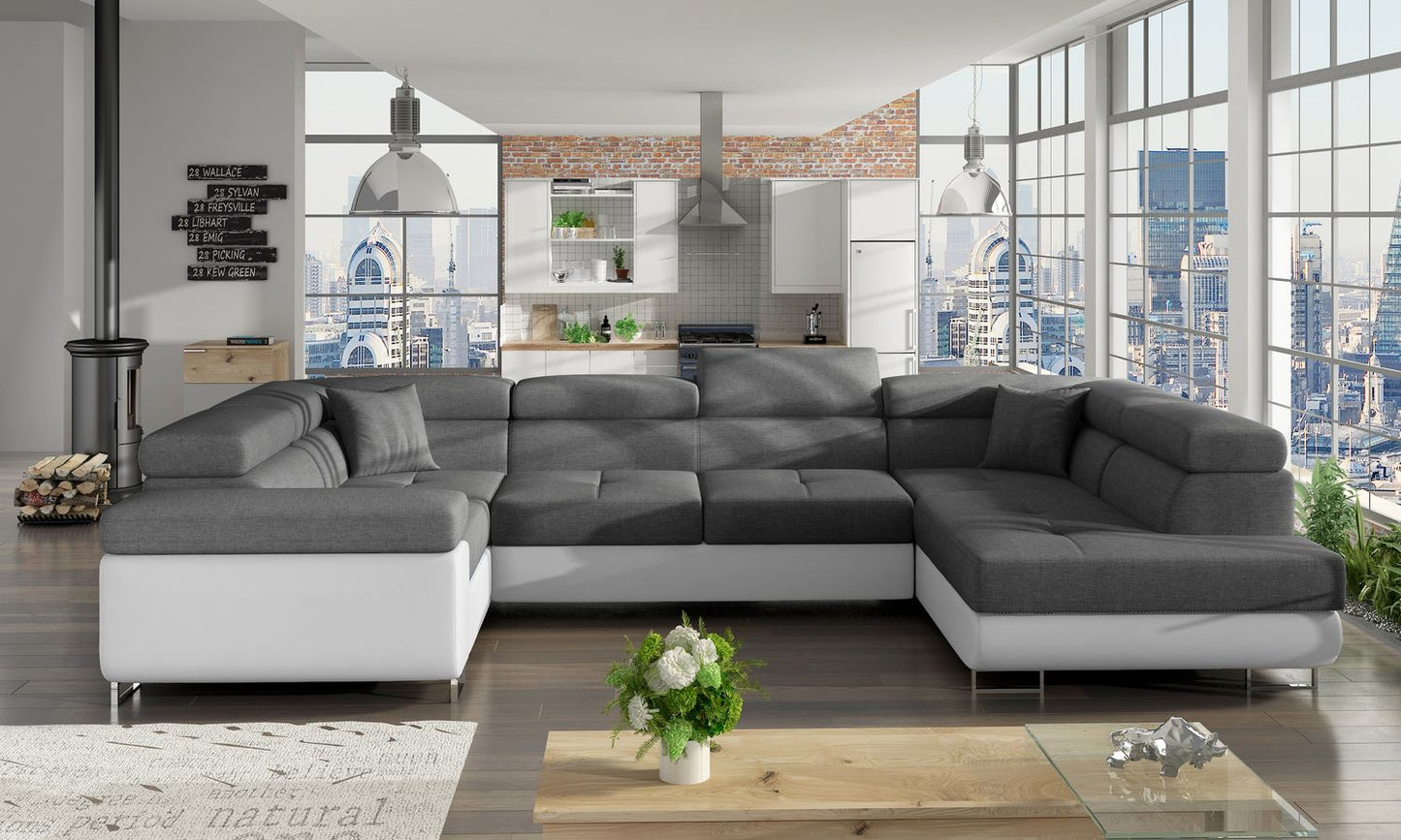Corner Sleeper Sofa Letto 3 | size: Width: 202cm, Height: 90cm, Depth: 58cm | color: Sawana/Soft | image: 1 | variant: 1015763