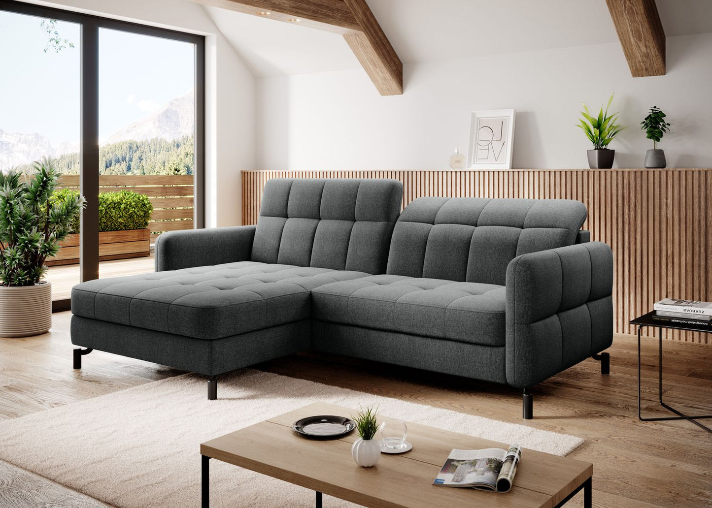 Corner Sleeper Sofa Lorelle 62 | size: Width: 225cm, Height: 105cm, Depth: 160cm | color: Inari | image: 1 | variant: 1016039