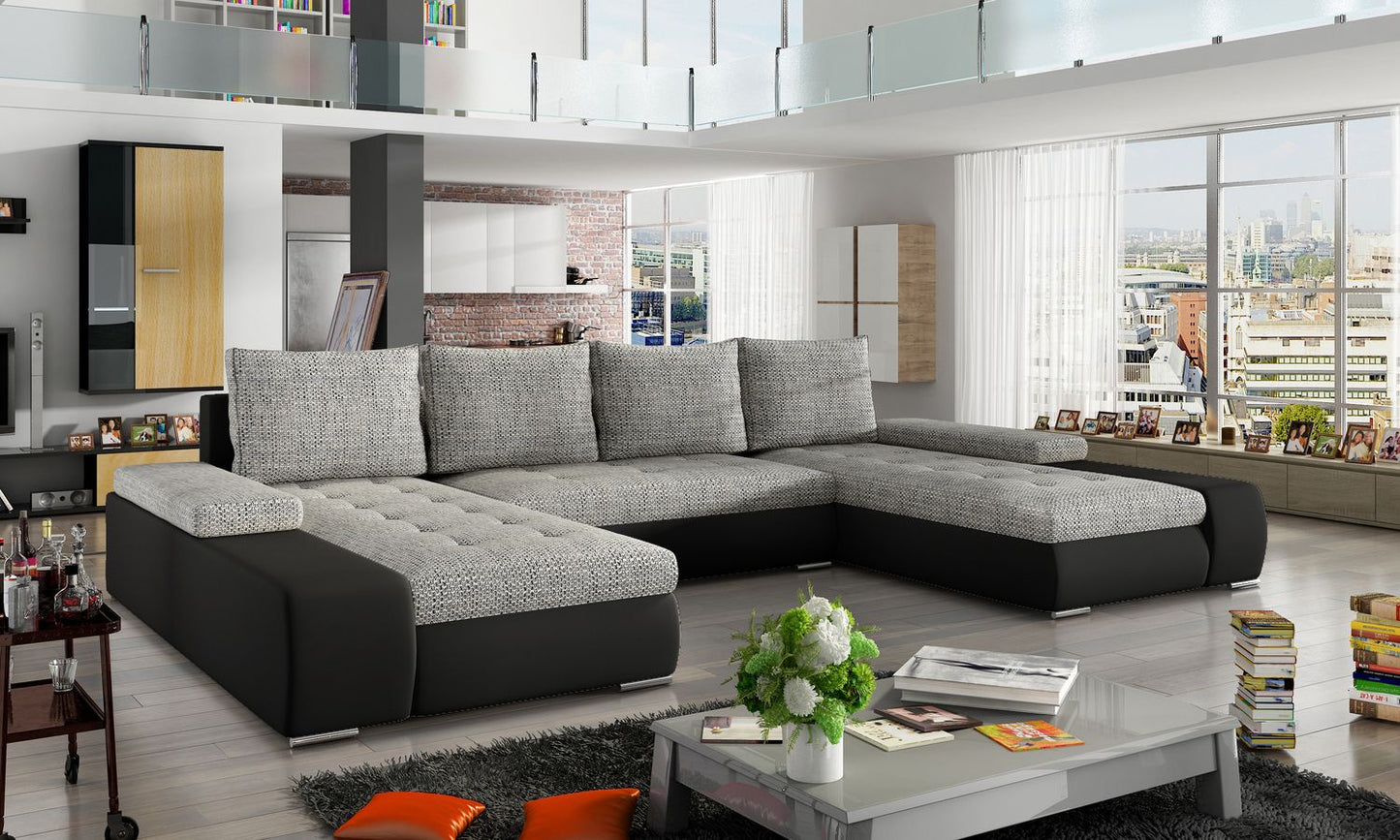 Corner Sleeper Sofa Loughborough 1 | size: Width: 363cm, Height: 88cm, Depth: 53cm | color: Berlin/Soft | image: 1 | variant: 1017036