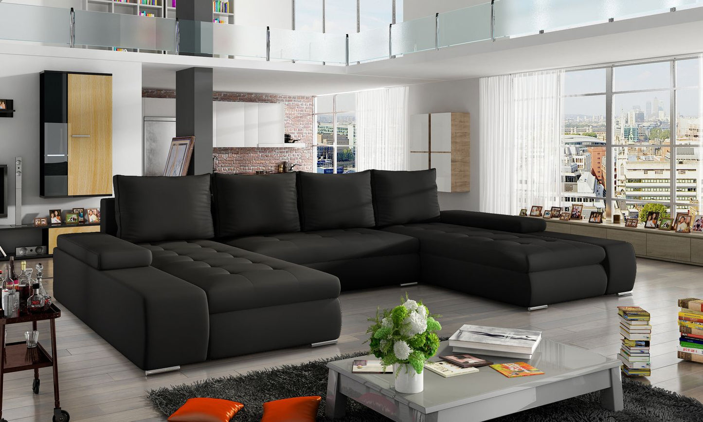 Corner Sleeper Sofa Marino 10 | size: Width: 363cm, Height: 88cm, Depth: 53cm | color: Soft | image: 1 | variant: 1016099