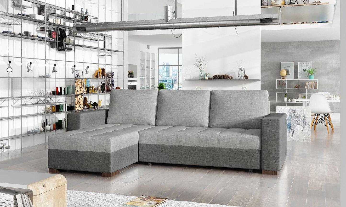 Corner Sleeper Sofa Newark 13 | size: Width: 237cm, Height: 90cm, Depth: 57cm | color: Sawana | image: 1 | variant: 1016172