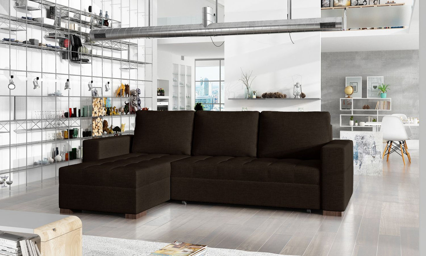 Corner Sleeper Sofa Newark 16 | size: Width: 237cm, Height: 90cm, Depth: 57cm | color: Sawana | image: 1 | variant: 1016175