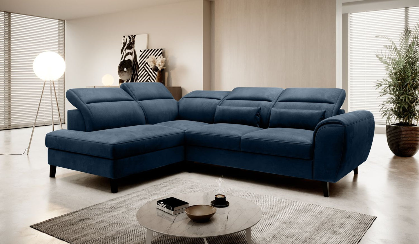 Corner Sleeper Sofa Noble 38 | size: Width: 255cm, Height: 100cm, Depth: 201cm | color: Nube | image: 1 | variant: 1015089