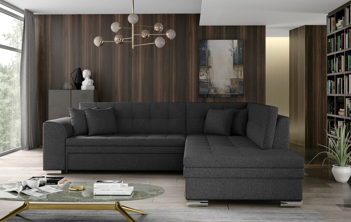 Corner Sleeper Sofa Pieretta 52 | size: Width: 260cm, Height: 80cm, Depth: 58cm | color: Inari | image: 1 | variant: 1016336