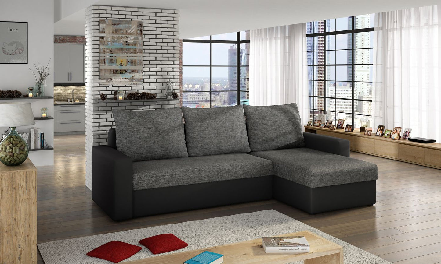 Corner Sleeper Sofa Pitlochry 20 | size: Width: 237cm, Height: 90cm, Depth: 57cm | color: Sawana/Soft | image: 1 | variant: 1016831