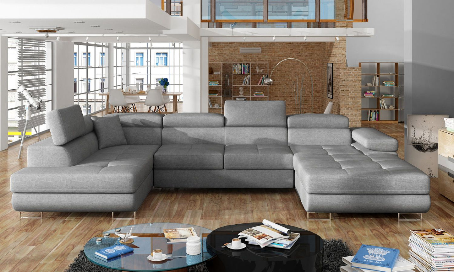Corner Sleeper Sofa Rodrigo 20 | size: Width: 345cm, Height: 90cm, Depth: 58cm | color: Cover | image: 1 | variant: 1016388