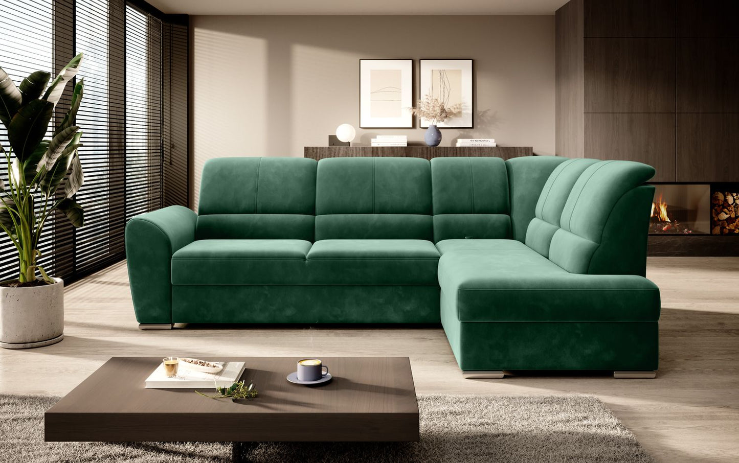 Corner Sleeper Sofa Siber 70 | size: Width: 270cm, Height: 93cm, Depth: 186cm | color: Lukso | image: 1 | variant: 1015338