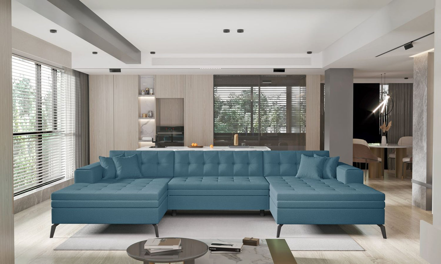 Corner Sleeper Sofa Vertizo 13 | size: Width: 350cm, Height: 93cm, Depth: 170cm | color: Savoi | image: 1 | variant: 1015415