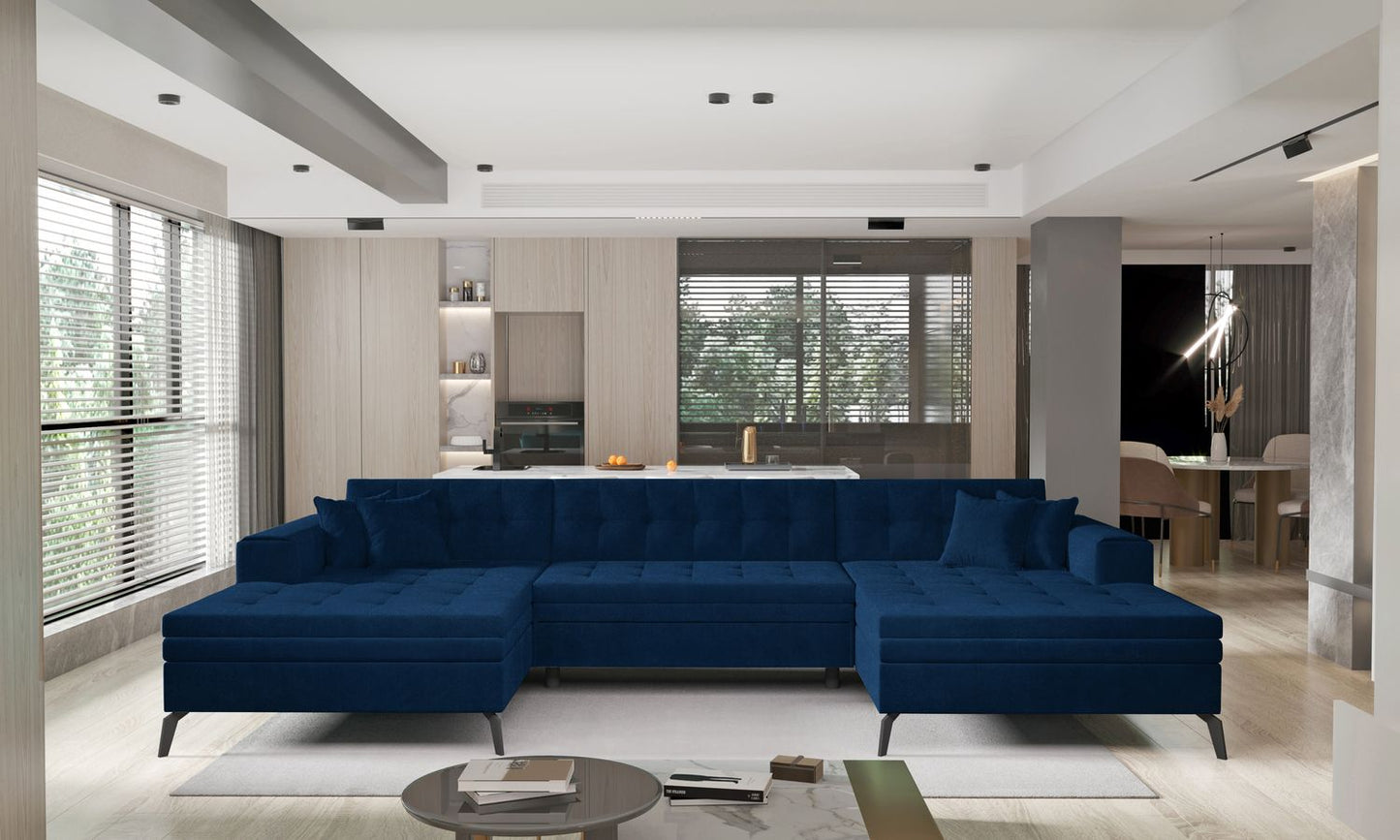 Corner Sleeper Sofa Vertizo 16 | size: Width: 350cm, Height: 93cm, Depth: 170cm | color: Velvetmat | image: 1 | variant: 1015418