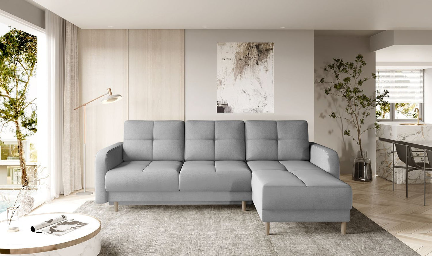 Corner Sleeper Sofa West Braemar 1 | size: Width: 240cm, Height: 90cm, Depth: 165cm | color: Nube | image: 1 | variant: 1016084